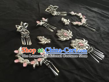 Chinese Traditional Ancient Princess Hairpins Swordswoman Hair Accessories Complete Set for Women