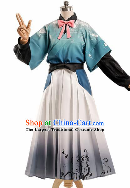 Chinese Traditional Cosplay Dress Ancient Halloween Swordswoman Costume for Women