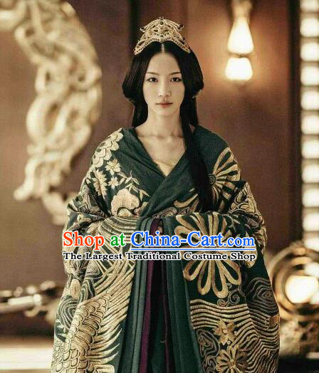 Drama The Lengend of Haolan Ancient Chinese Warring States Period Zhao State Princess Historical Costume and Headpiece for Women