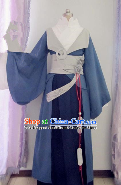 Chinese Traditional Cosplay Prince Costume Ancient Swordsman Hanfu Clothing for Men