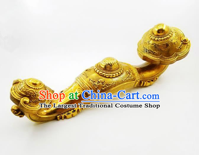 Chinese Traditional Feng Shui Items Taoism Bagua Brass Ru Yi Decoration