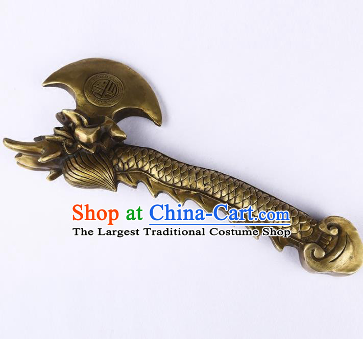 Chinese Traditional Feng Shui Items Buddhism Brass Axe Decoration