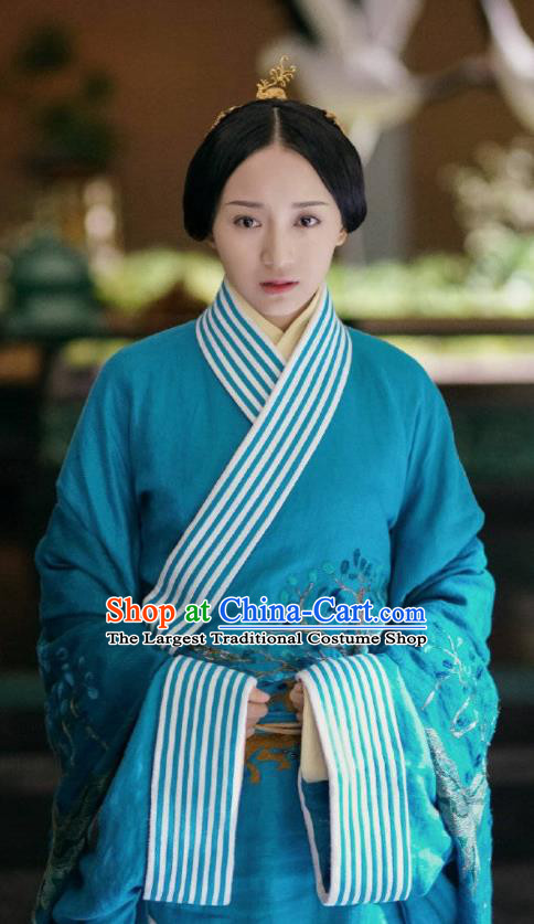 Chinese Ancient Drama Hanfu Dress The Lengend Of Haolan Warring States Period Princess Embroidered Historical Costume for Women