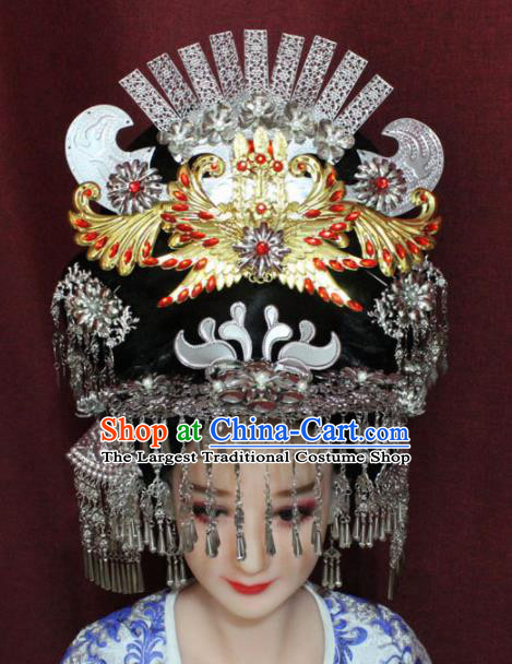 Chinese Ancient Queen Phoenix Coronet Hairpins Traditional Palace Wedding Hair Accessories for Women