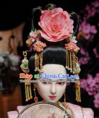 Chinese Ancient Tang Dynasty Empress Headwear Hairpins Traditional Palace Hair Accessories for Women