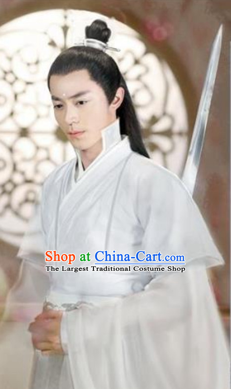 Chinese Ancient Style Long Wig for Men