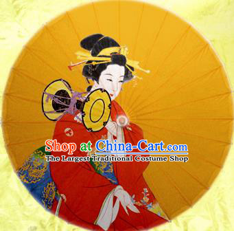 Handmade Chinese Traditional Printing Geisha Umbrellas Ancient Oiled Paper Umbrella