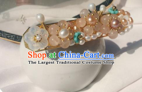 Chinese Ancient Palace Flowers Hair Clip Princess Hairpins Traditional Handmade Hanfu Hair Accessories for Women