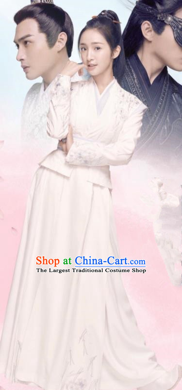 Chinese Ancient Drama Princess Hanfu Dress Traditional Northern and Southern Dynasties Nobility Lady Historical Costume for Women