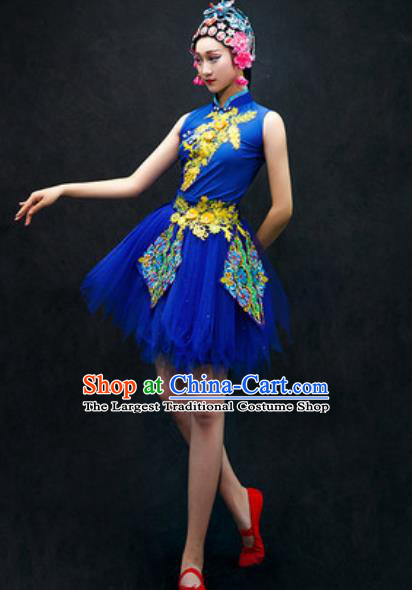 Chinese Classical Dance Costume Traditional Folk Dance Green Veil Dress for Women