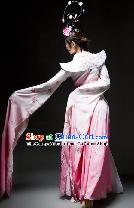 Chinese Classical Dance Costume Traditional Stage Performance Pink Hanfu Dress for Women