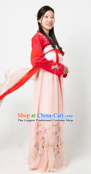 Chinese Traditional Classical Dance Hanfu Dress Umbrella Dance Lotus Dance Stage Performance Costume for Women