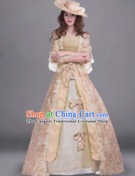 Top Grade European Court Pink Dress Modern Dance England Queen Costume for Women