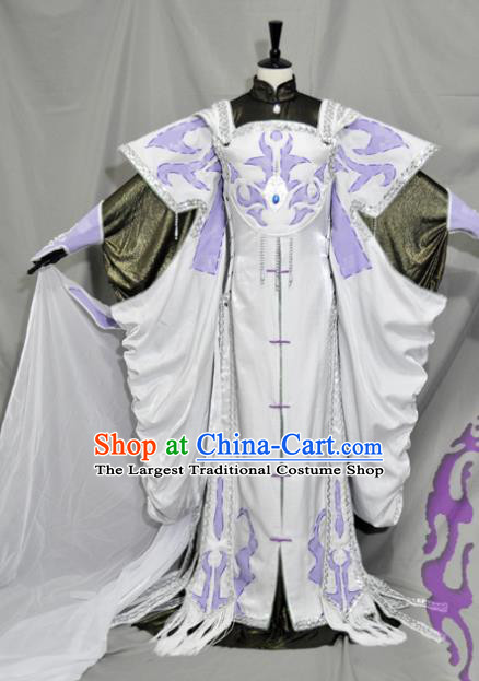 Traditional Chinese Han Dynasty Swordswoman Hanfu Dress Ancient Empress Embroidered Costume for Women