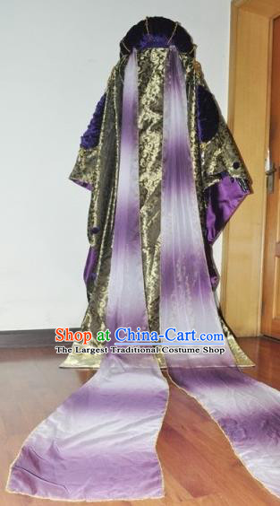 Traditional Chinese Cosplay Taoist Priest Hanfu Clothing Ancient Swordsman Royal Highness Embroidered Costume for Men