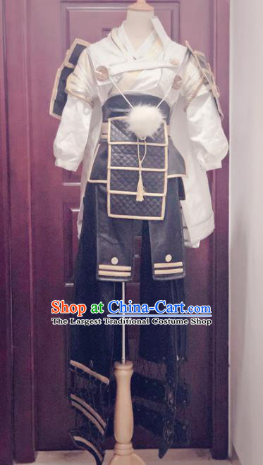 Traditional Chinese Cosplay Knight Hanfu Clothing Ancient Swordsman Embroidered Costume for Men