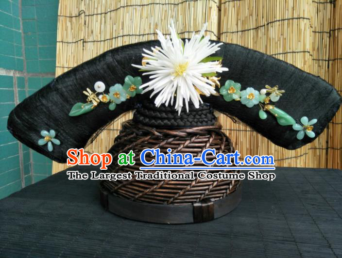 Traditional Chinese Handmade Qing Dynasty Manchu Princess Headwear Hairpins Ancient Queen Hair Accessories for Women