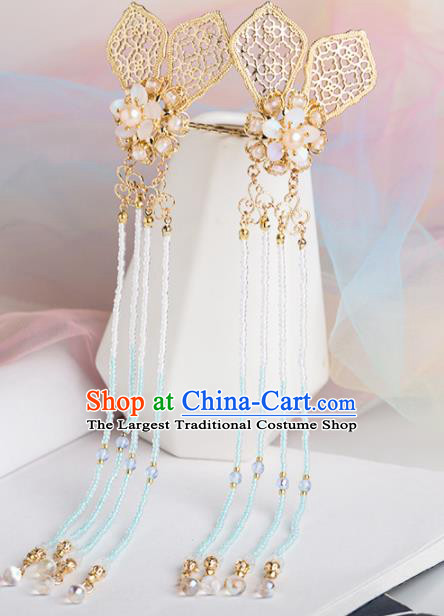 Chinese Handmade Palace Tassel Hairpins Ancient Princess Hair Accessories Headwear for Women