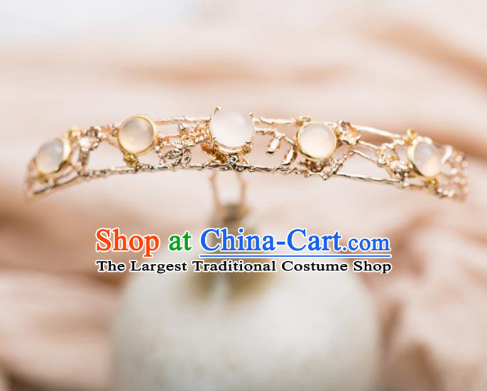Chinese Handmade Hanfu Chalcedony Hairpins Ancient Princess Hair Accessories Headwear for Women
