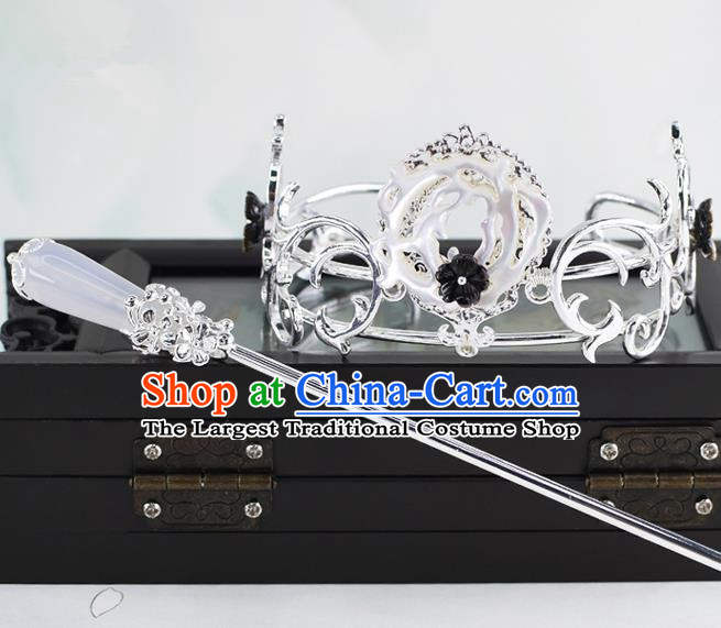 Chinese Traditional Swordsman Hair Accessories Ancient Prince Hairdo Crown for Men