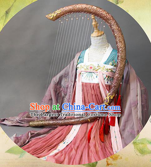 Chinese Traditional Cosplay Princess Costume Ancient Tang Dynasty Hanfu Dress for Women