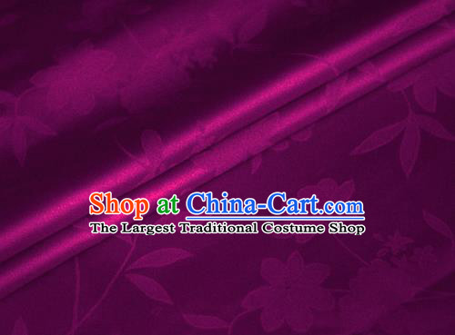 Chinese Traditional Hanfu Royal Pattern Rosy Brocade Material Cheongsam Classical Fabric Satin Silk Fabric