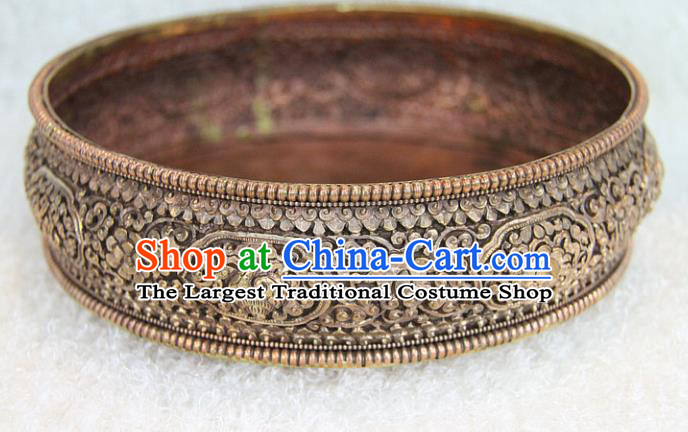 Chinese Traditional Buddhist Copper Tray Buddha Teaboard Decoration Tibetan Buddhism Feng Shui Items