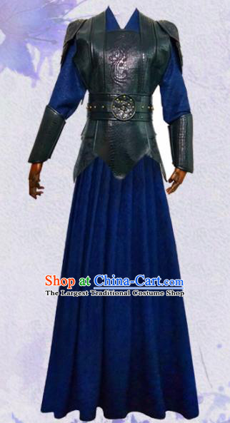 Chinese Ancient Swordswoman Hanfu Dress Traditional Female Knight Historical Costume for Women