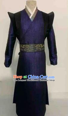 Chinese Ancient Swordsman Hanfu Dress Traditional Knight Assassin Historical Costume for Men