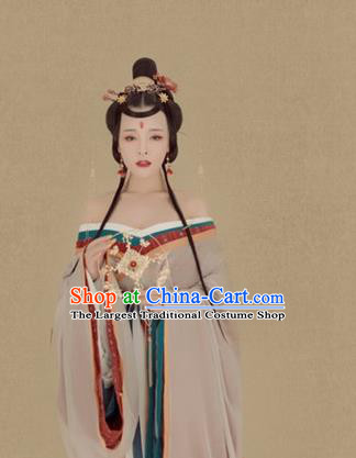 Chinese Ancient Imperial Concubine Hanfu Dress Traditional Tang Dynasty Imperial Consort Historical Costume for Women