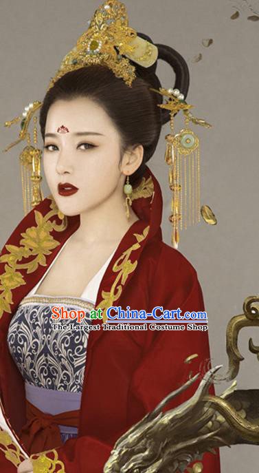 Chinese Ancient Imperial Empress Hanfu Dress Traditional Tang Dynasty Court Queen Historical Costume for Women