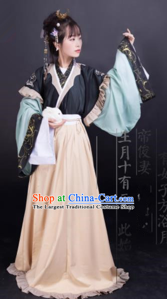 Chinese Jin Dynasty Palace Princess Dress Traditional Ancient Hanfu Historical Costume for Women