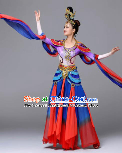 Chinese Traditional Dunhuang Flying Apsaras Dance Costume Classical Dance Stage Performance Dress for Women