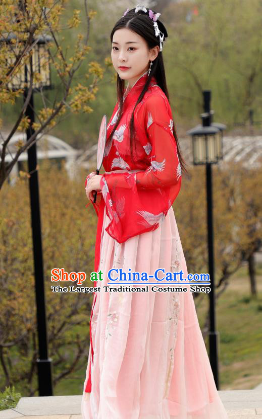 Chinese Ancient Hanfu Dress Ming Dynasty Nobility Lady Princess Historical Costume for Women