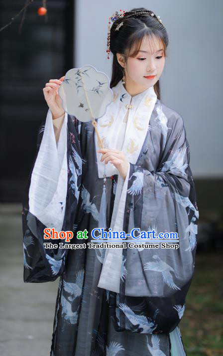 Chinese Ancient Princess Embroidered Hanfu Dress Ming Dynasty Court Lady Historical Costume for Women