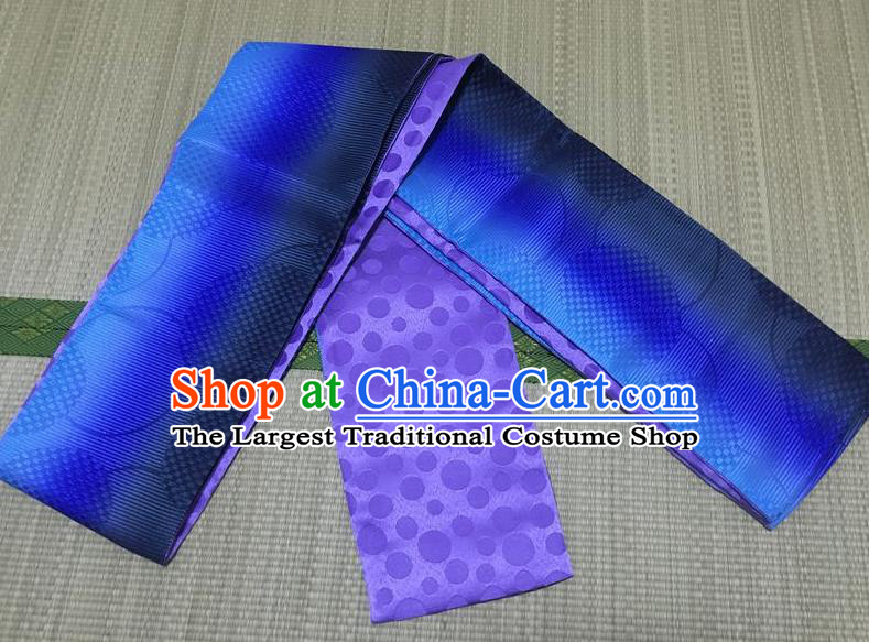 Japanese Traditional Kimono Purple Belts Asian Handmade Japan Geisha Yukata Waistband for Women