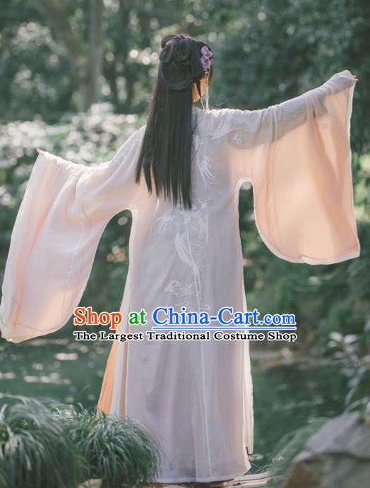 Chinese Ancient Tang Dynasty Palace Princess Historical Costume Traditional Dance Embroidered Hanfu Dress for Women