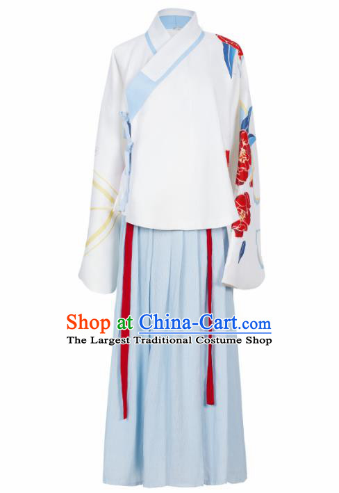 Ancient Chinese Ming Dynasty Nobility Lady Historical Costume Traditional Hanfu Dress for Women