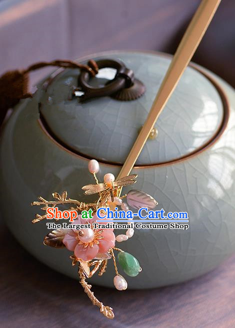 Traditional Chinese Ancient Palace Dragonfly Hair Clip Hairpins Handmade Wedding Hair Accessories for Women