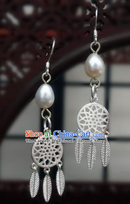 Traditional Chinese Ancient Wedding Hanfu Earrings Handmade Jewelry Accessories for Women