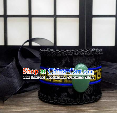 Traditional Chinese Ancient Nobility Childe Black Hairdo Crown Handmade Swordsman Hat Hair Accessories for Men
