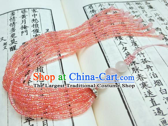 Traditional Chinese Ancient Brooch Handmade Hanfu Palace Breastpin Tassel Pendant for Women