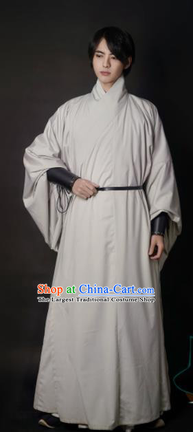 Chinese Traditional Ming Dynasty Taoist Historical Costume Ancient Swordsman Robe for Men