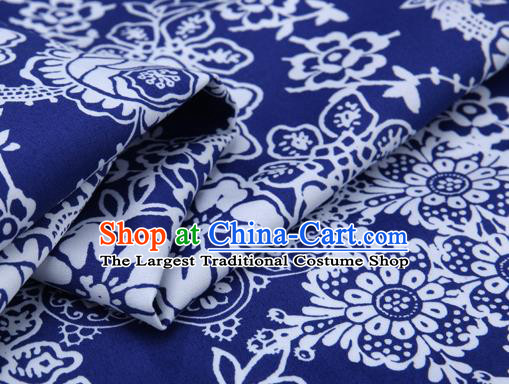 Chinese Classical Tulip Pattern Brocade Cheongsam Silk Fabric Chinese Traditional Satin Fabric Material