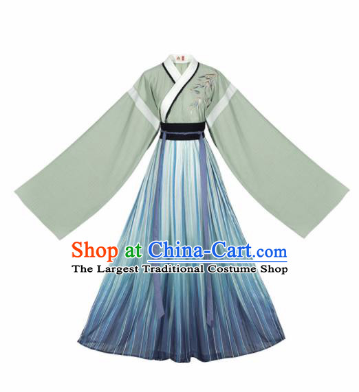 Chinese Ancient Nobility Childe Hanfu Clothing Traditional Han Dynasty Scholar Historical Costume for Men