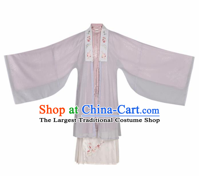 Chinese Ancient Drama Dream of the Red Chamber Hanfu Dress Traditional Ming Dynasty Dowager Li Wan Historical Costume for Women