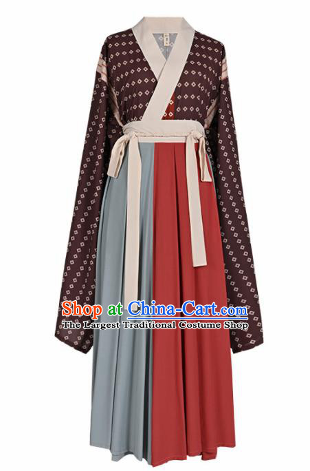 Chinese Ancient Drama Jin Dynasty Palace Princess Hanfu Dress Traditional Court Lady Historical Costume for Women