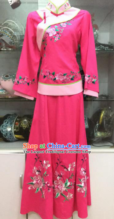 Handmade Chinese Beijing Opera Costume Peking Opera Actress Rosy Dress for Women