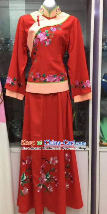 Handmade Chinese Beijing Opera Costume Peking Opera Actress Red Dress for Women