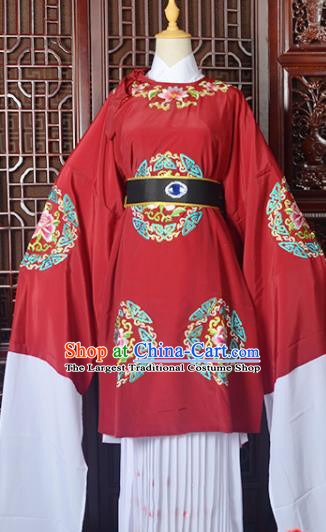 Handmade Chinese Beijing Opera Old Women Red Costume Peking Opera Actress Embroidered Dress for Women